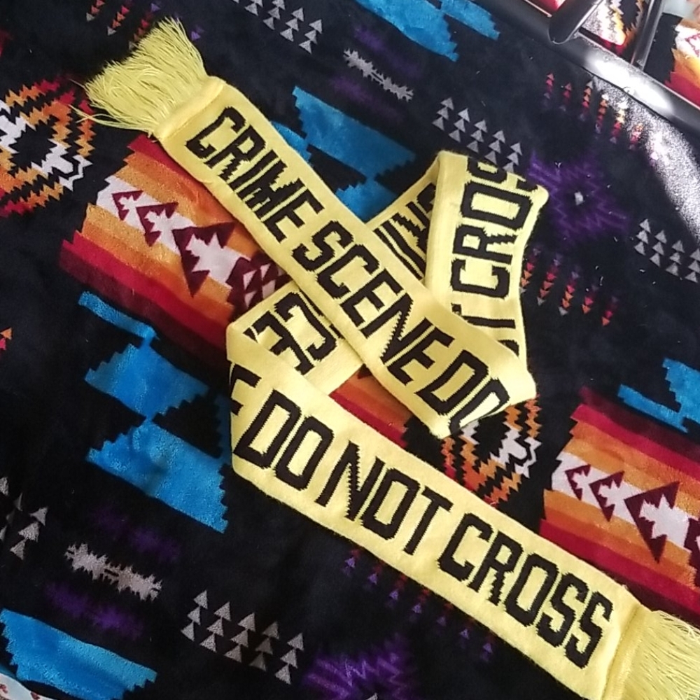 Crime scene, scarf
